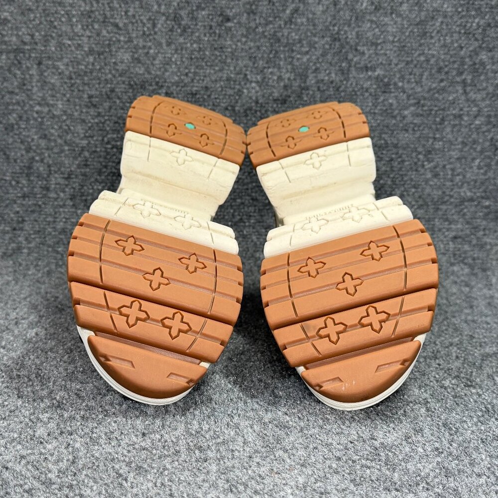 Timberland Adley Way Peep Tow Sneaker Women's 8.5 Wheat Leather Front Zip Sandal - Picture 10 of 11